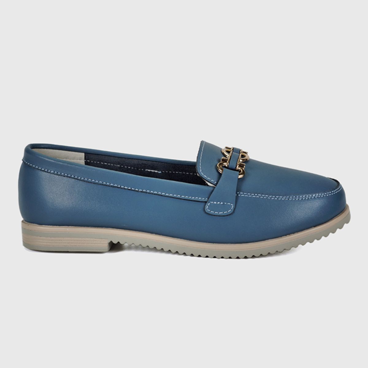 DEGAS - Mocasín Cuero Isabella Azul DEGAS