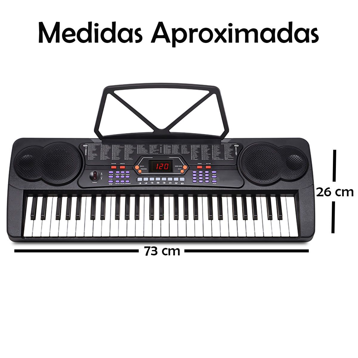 JOIGO - Teclado Organo Electronico Musical 54 Teclas Con Microfono