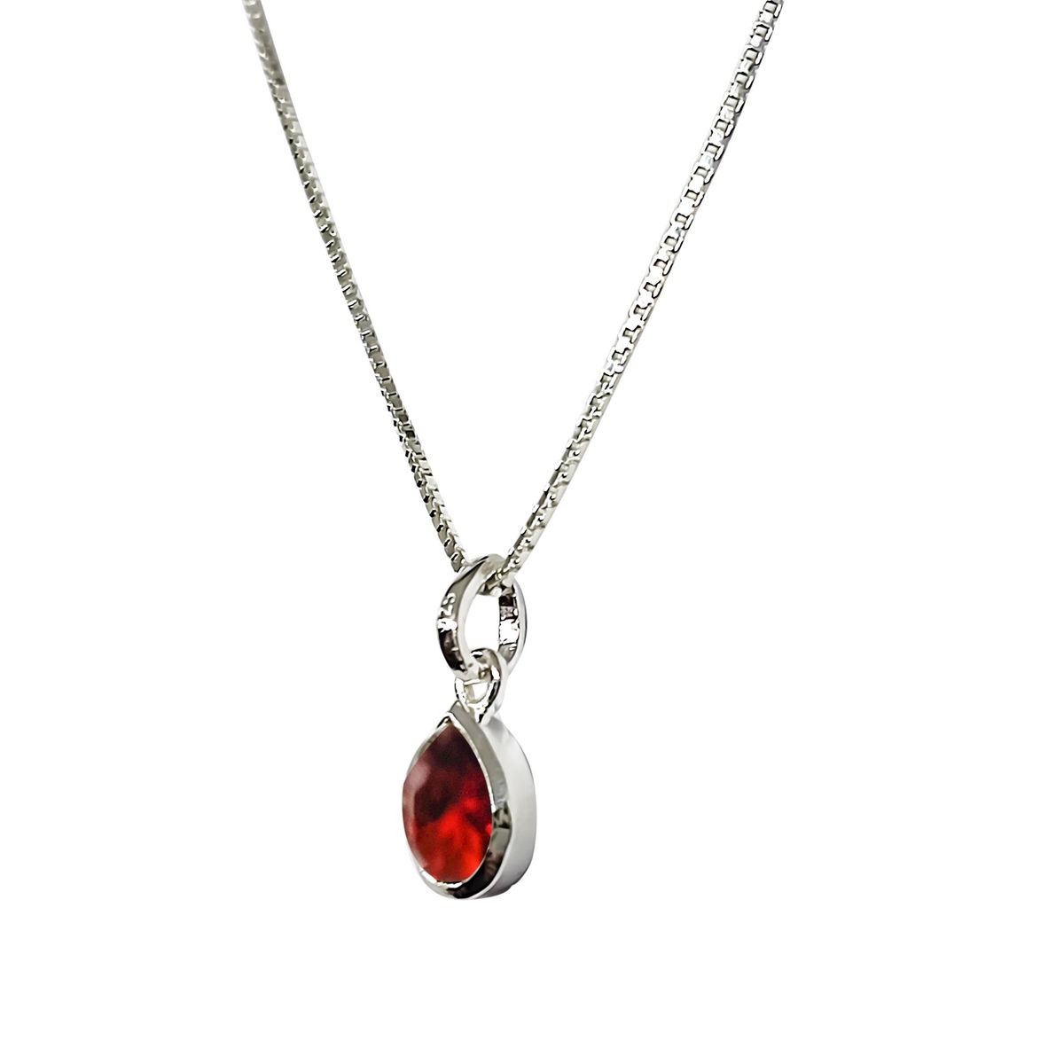 COGGIOLA - Collar Meena Gota Granate Plata Fina 925