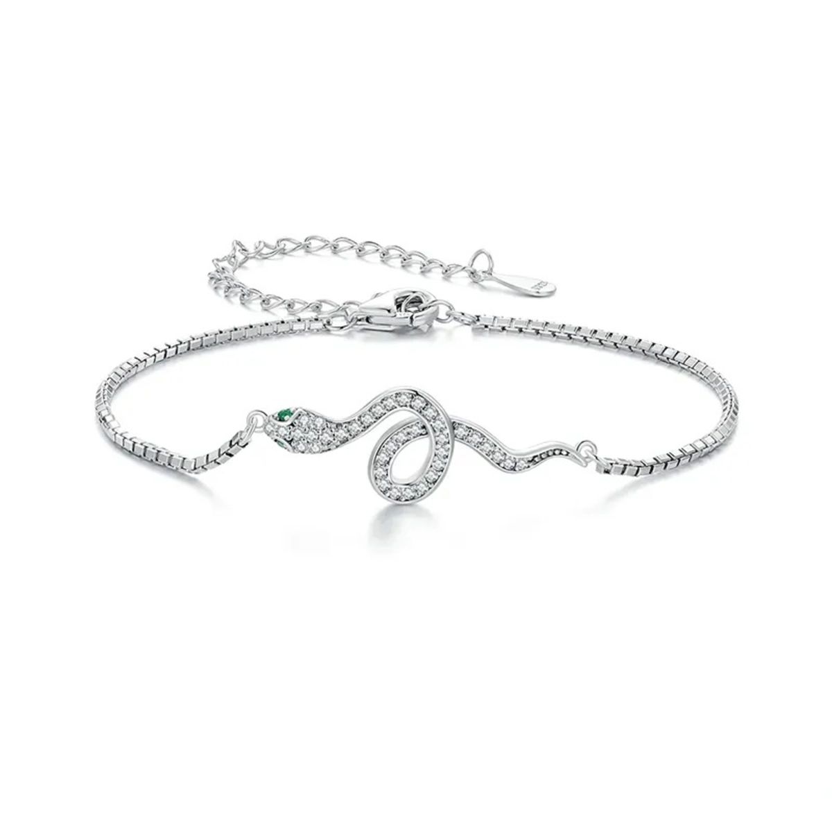 GENERICO - Pulsera serpiente snake plata 925 mujer