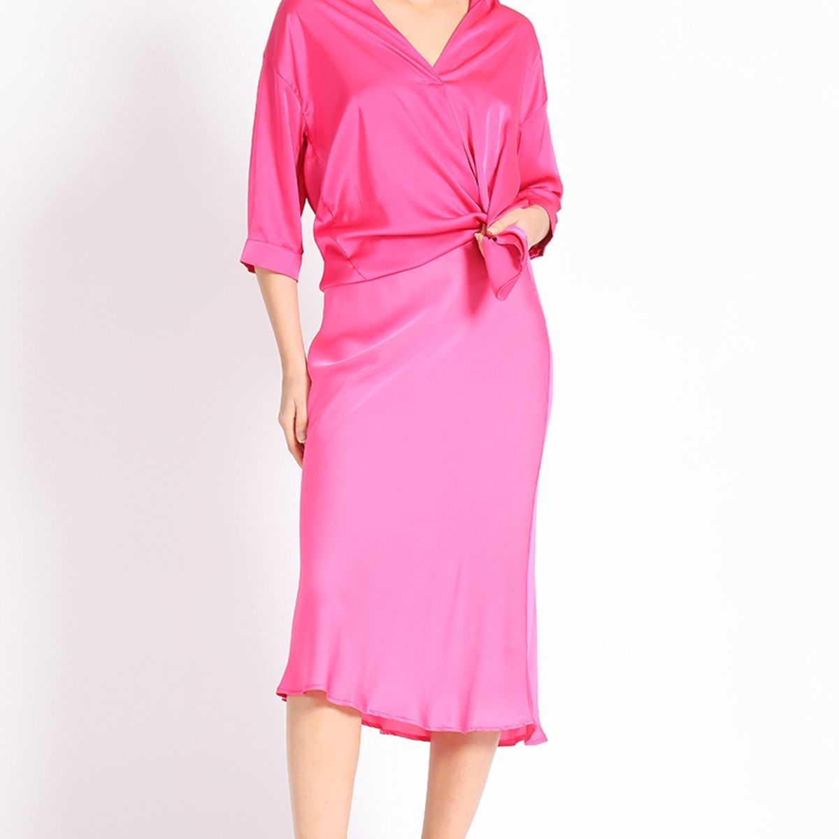 LIOLA - Falda Maxi Fucsia Liola