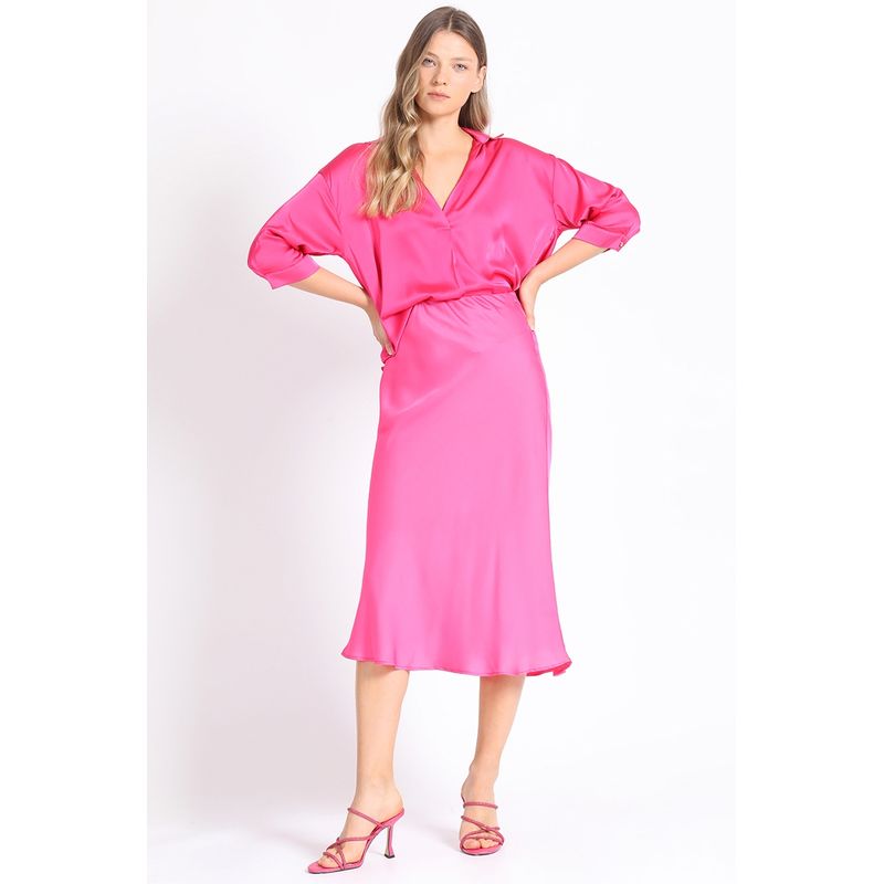 LIOLA - Falda Maxi Fucsia Liola