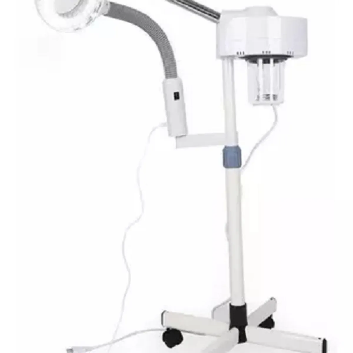 GENERICO - Vaporizador Ozono Facial 2 En 1 Con Lupa Led.