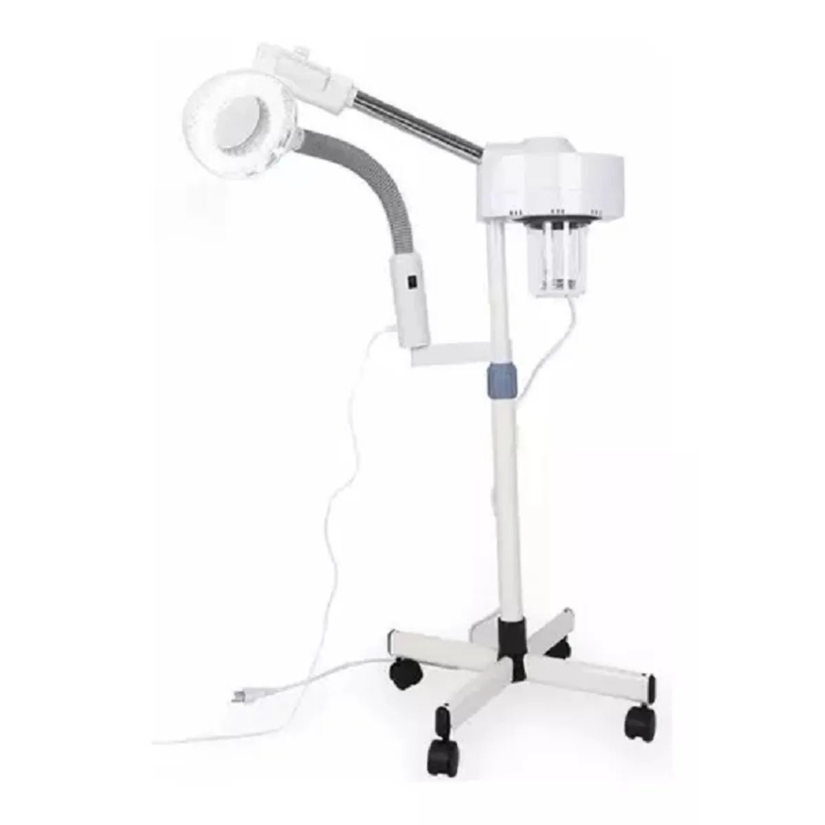 GENERICO - Vaporizador Ozono Facial 2 En 1 Con Lupa Led.