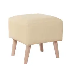 LATAM HOME - POUF BURDEOS PU BEIGE