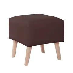 LATAM HOME - Pouf Burdeos PU Chocolate
