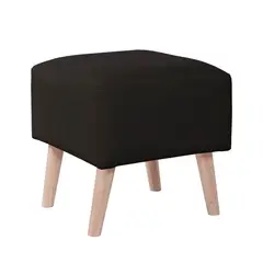 LATAM HOME - POUF BURDEOS PU NEGRO