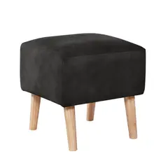 LATAM HOME - POUF BURDEOS CUERO KENTUCKY NEGRO