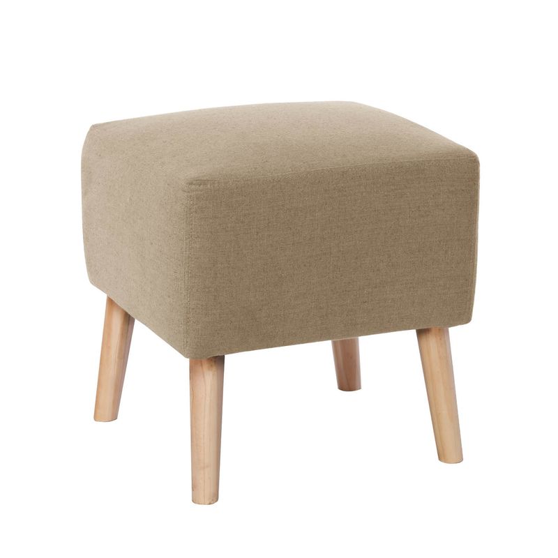 LATAM HOME - POUF BURDEOS LINO NATURAL