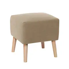 LATAM HOME - Pouf Burdeos Lino Natural