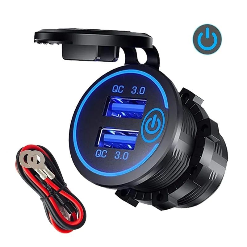 GENERICO - Cargador Usb Dual Qc 3.0 Para Empotrar Auto Buses Y Camiones