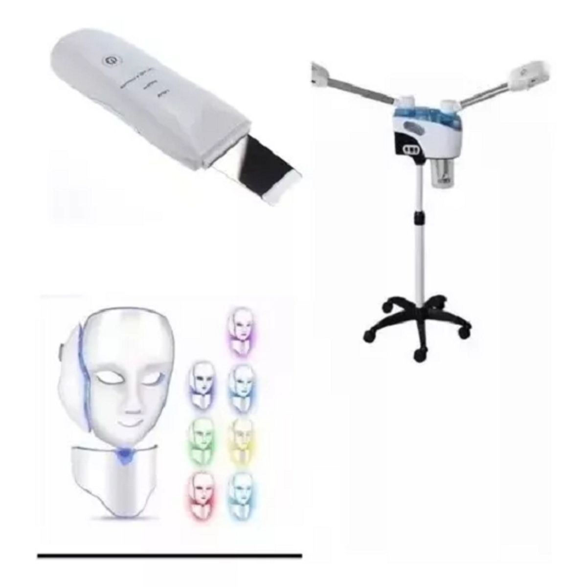 GENERICO - Mascara Led +vaporozono +peeling Profesional Facial 44.