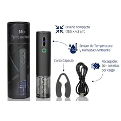 GENERICO - Descorchador Electrico Recargable Mini EV07 de Entorno al vino