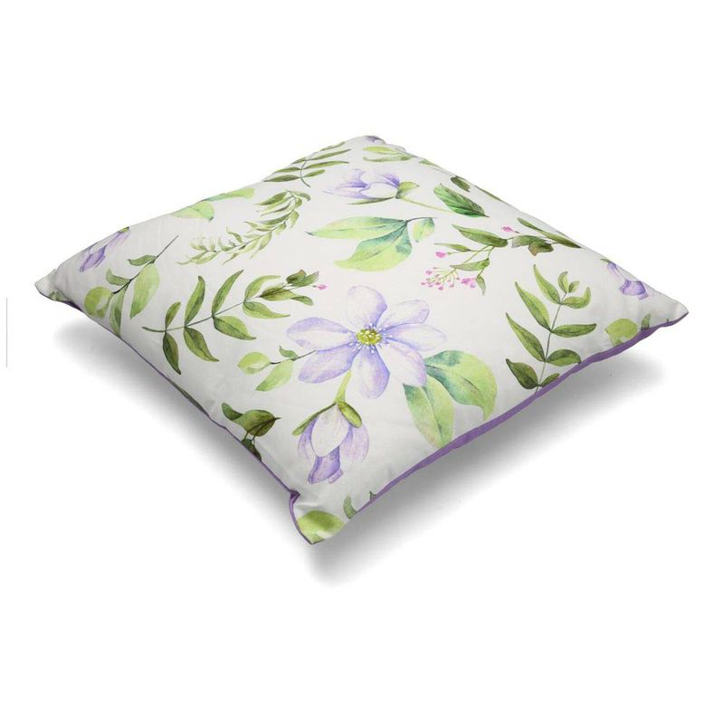 HERRERA MAISON - Cojín Flores Ccre-4 Verde 40X40 CM