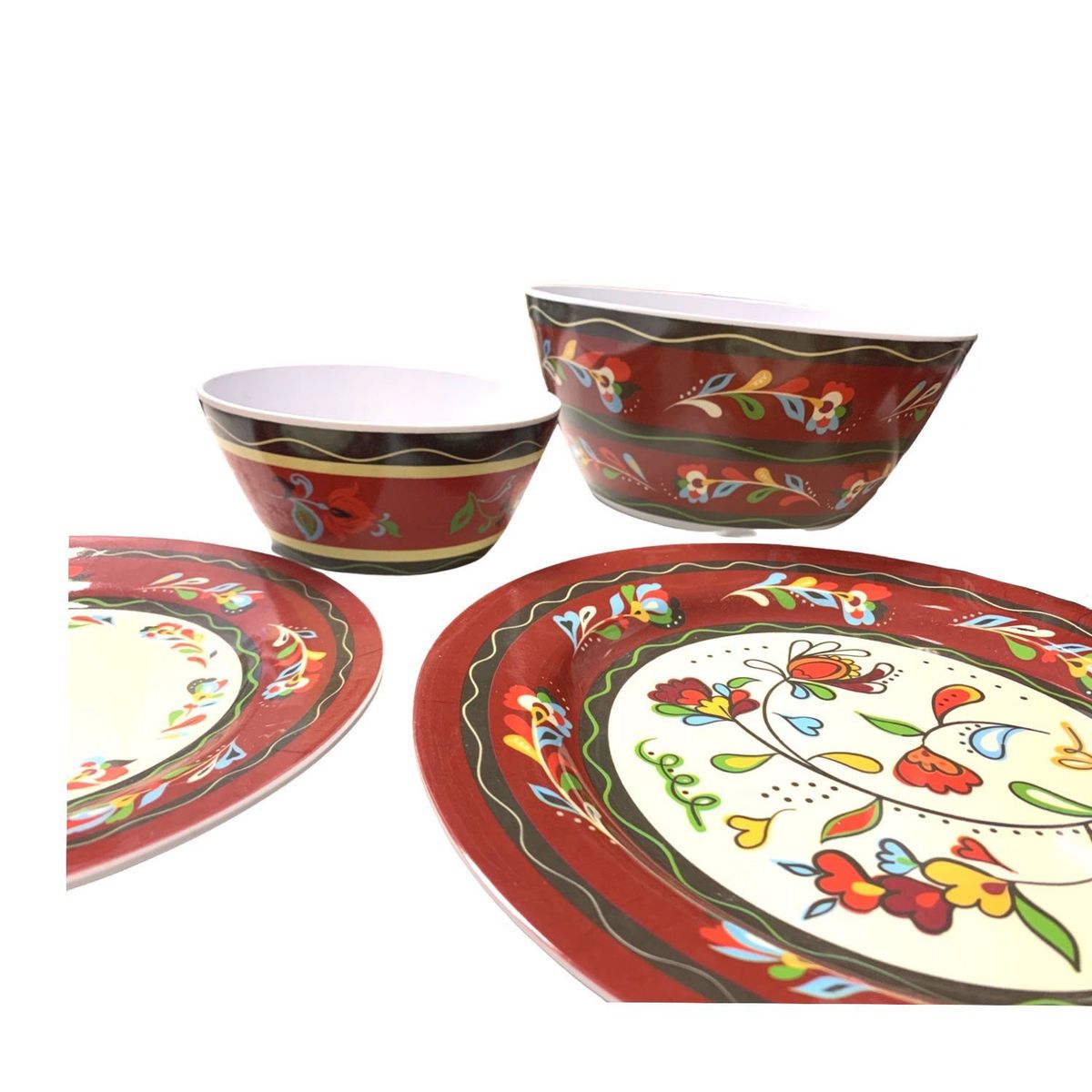 BONITA HOME - Pack de 14 piezas de Melamina Mod: MEL-BH-FL-02