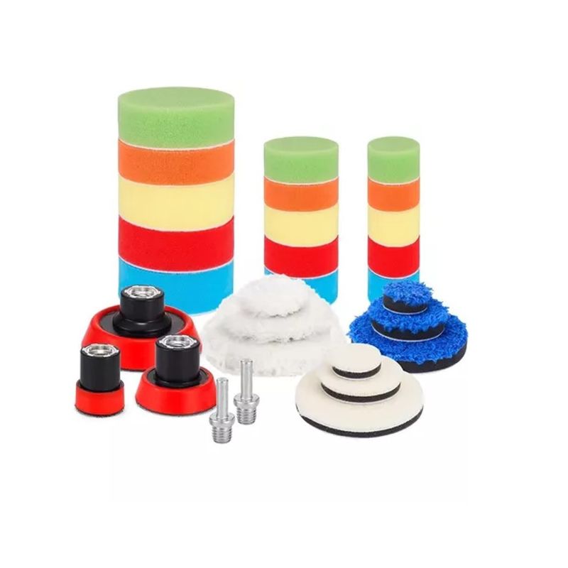 GENERICO - Kit De 29 Piezas Pulir Esponjas Almohadillas Para Auto
