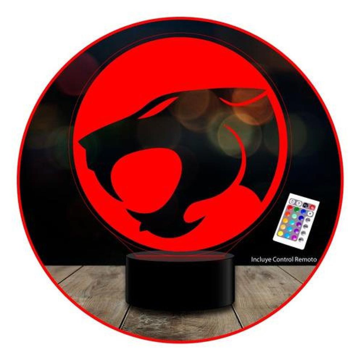GENERICO - Lámpara 3d Thundercat Control Remoto 16 Color Estoykuku