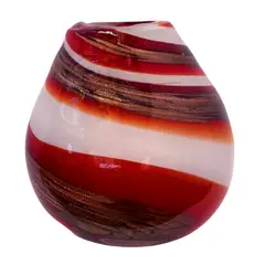 BONITA HOME - FLORERO 16X17 CLEAR-ROJO