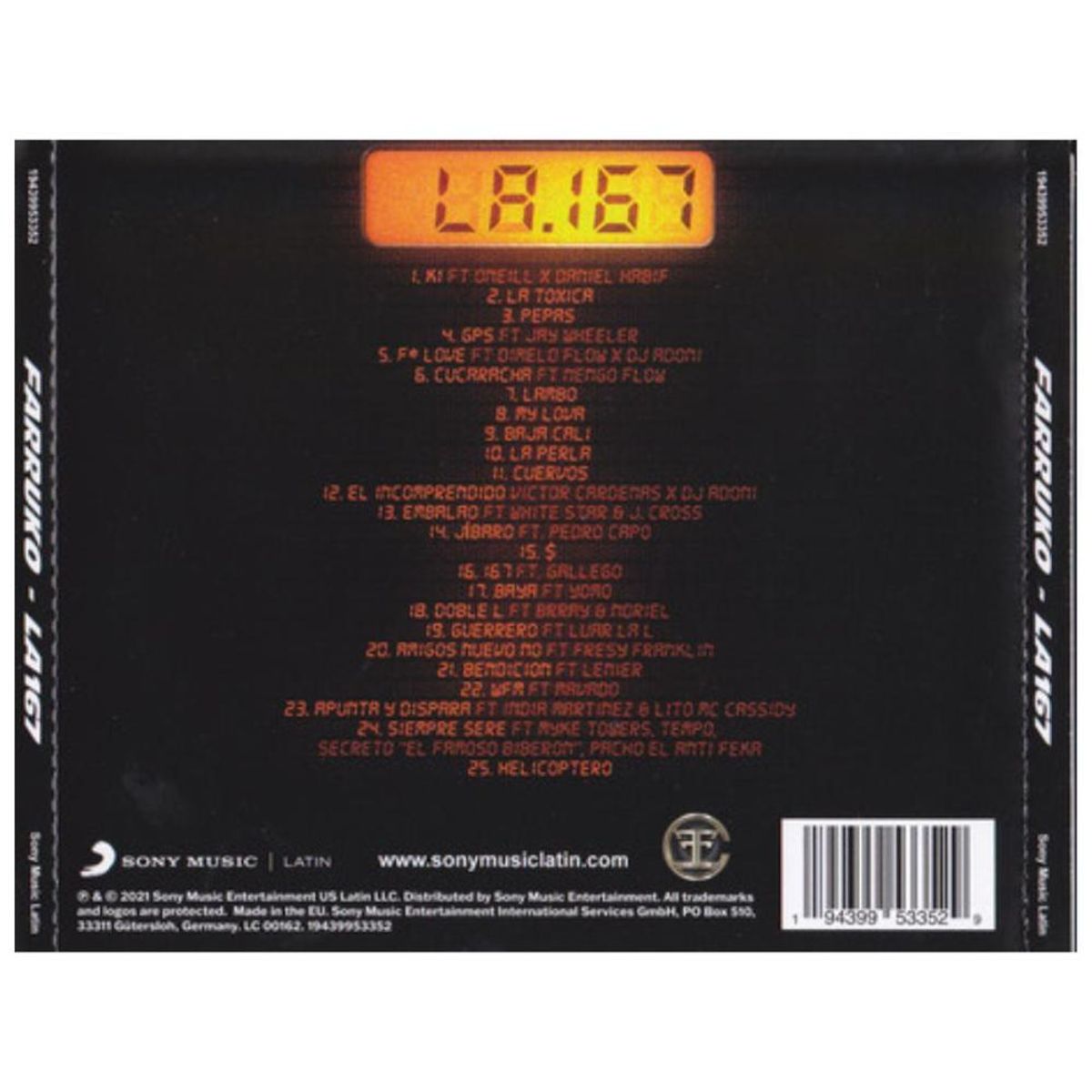 HITWAY MUSIC - FARRUKO - LA 167 (2CD) - CD HITWAY MUSIC