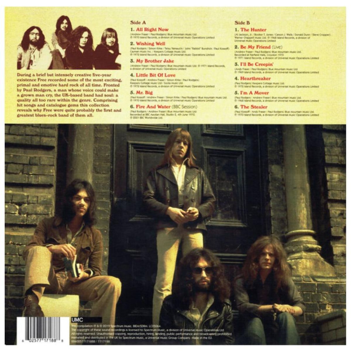 HITWAY MUSIC - FREE - ALL RIGHT NOW THE COLLECTION - VINILO HITWAY MUSIC