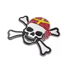 GENERICO - Pegatina Metal 3D Con Diseño De Calavera Para Auto