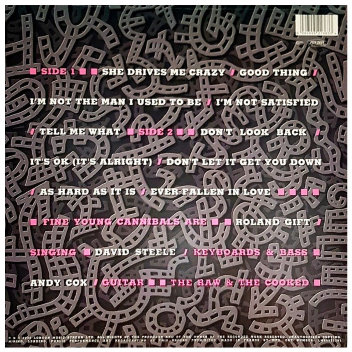 HITWAY MUSIC - FINE YOUNG CANNIBALS-RAW AND THE COOKEDWHITE VINYL-VINILO