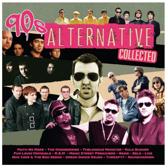 HITWAY MUSIC - 90S ALTERNATIVE - COLLECTED 2LPMAGENTA VINYL - VINILO