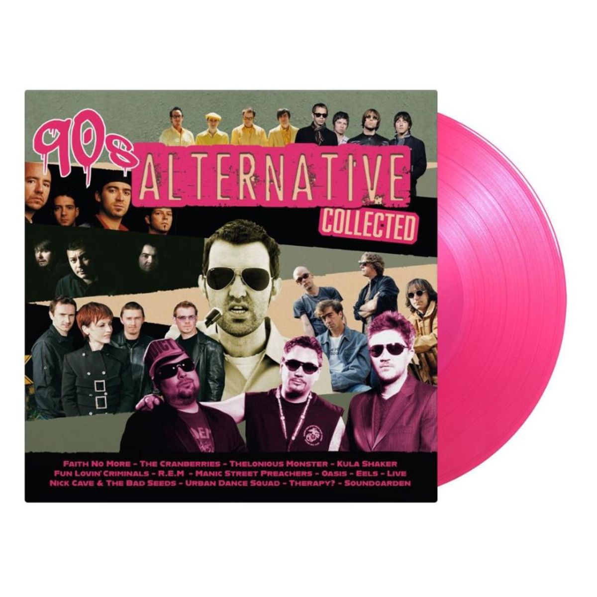 HITWAY MUSIC - 90S ALTERNATIVE - COLLECTED 2LPMAGENTA VINYL - VINILO