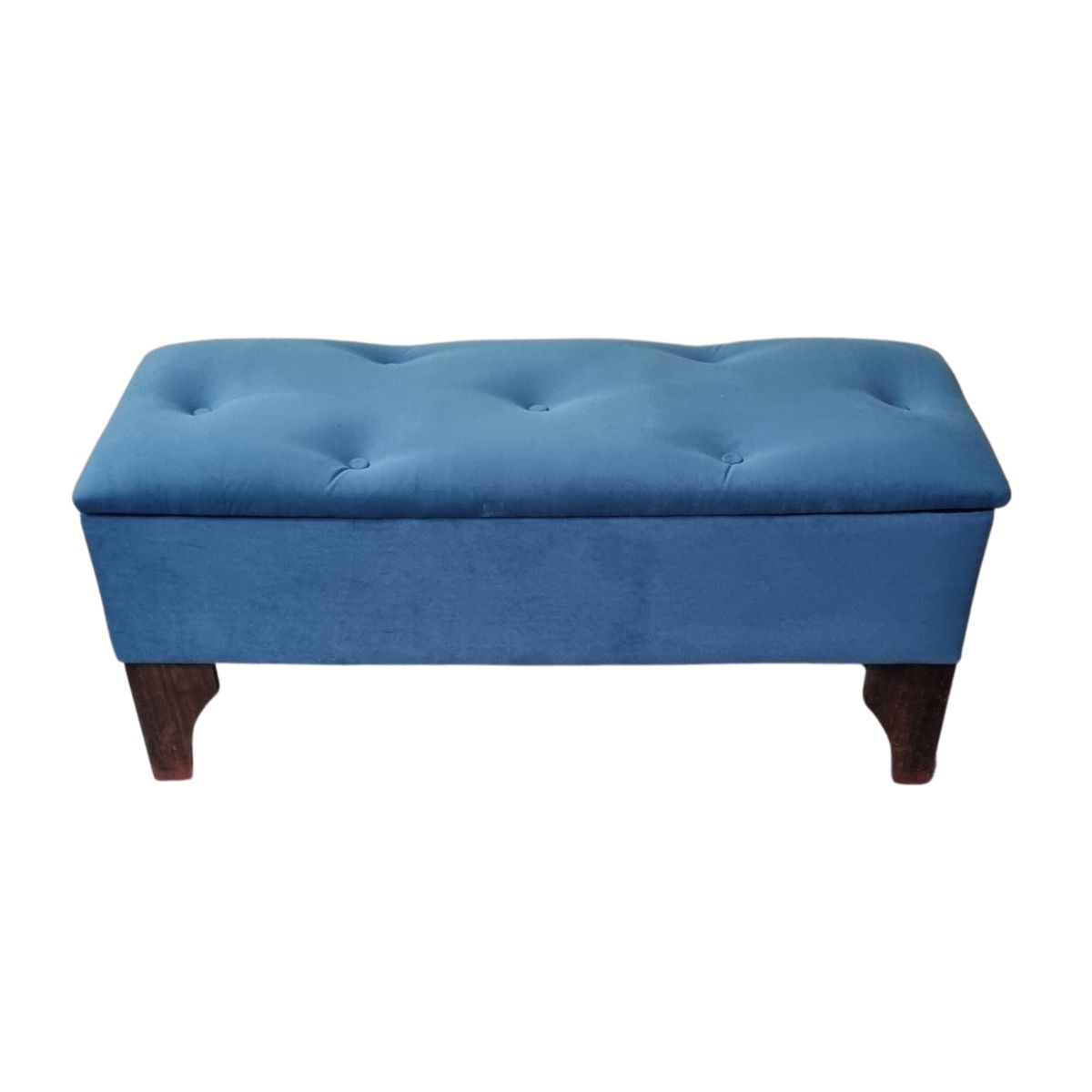 GENERICO - Banqueta Baúl Petroleo Felpa 105x40x45x20 Muebles Rimar.