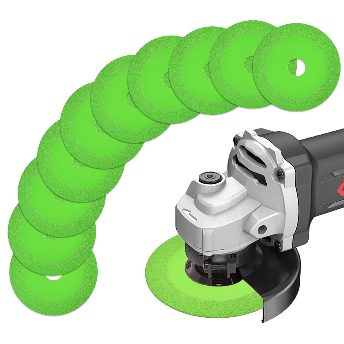 YAYKO - Disco De Corte De Vidrio De 10 Piezas For Amoladora Angular