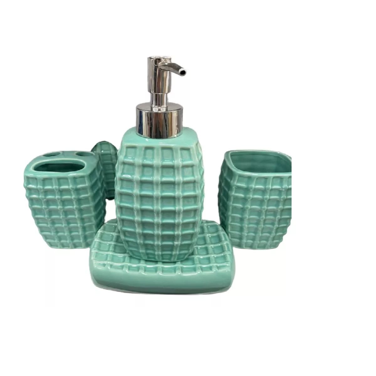 GENERICO - Set De Accesorios De Baño De Cerámica De 4 Piezas Calipso