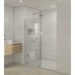 DELL ORTO - Shower door vidrio templado 80x190 herraje dorado