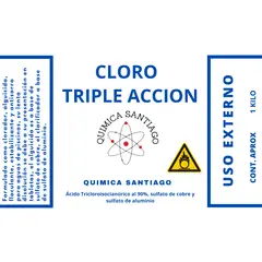 GENERICO - Cloro Triple Acción Pack 1 Kg X 20 Unidades