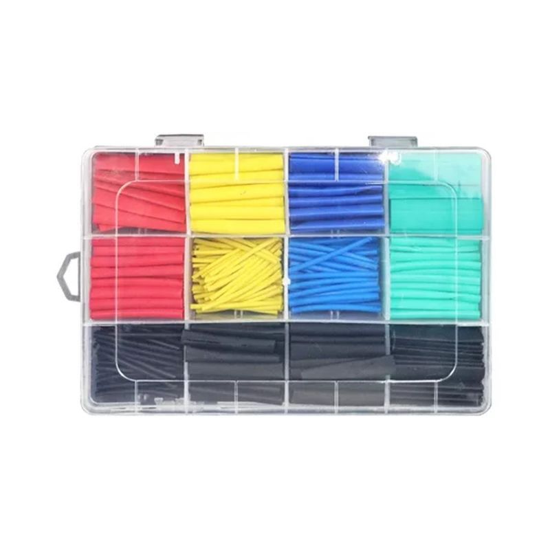 GENERICO - Kit Tubos Termoretractil Colores Mixtos 530 Piezas