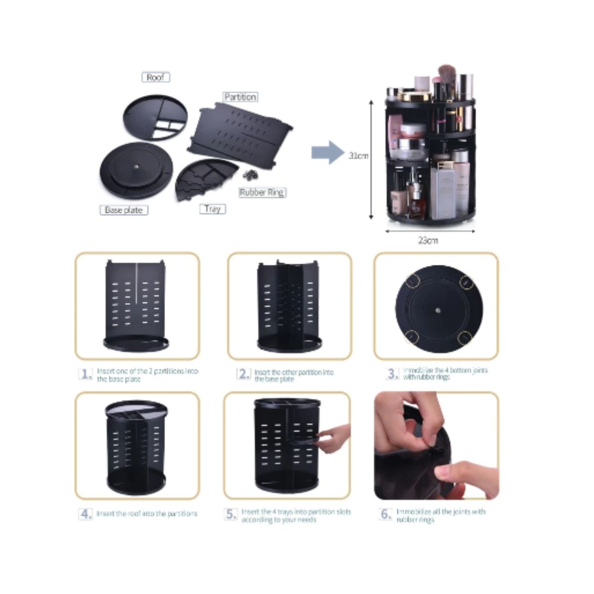 GENERICO - Organizador Para Maquillaje Y Cosmeticos