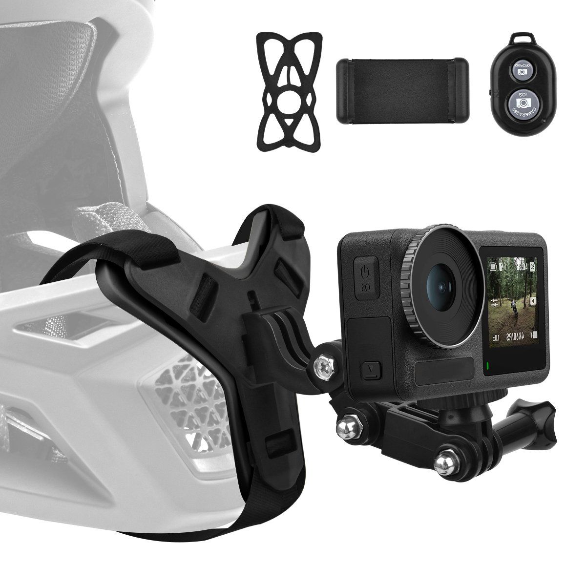 YAYKO - Montura De Casco Para Gopro Hero 109876511 Para Moto negro