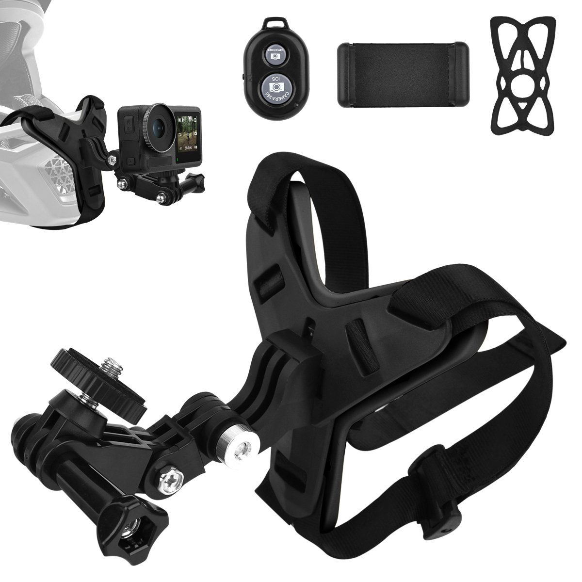 YAYKO - Montura De Casco Para Gopro Hero 109876511 Para Moto negro