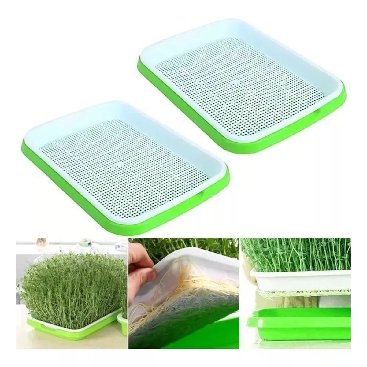 KUANGYE - 2 Bandeja Microgreens Germinador Almaciguera De Semilla