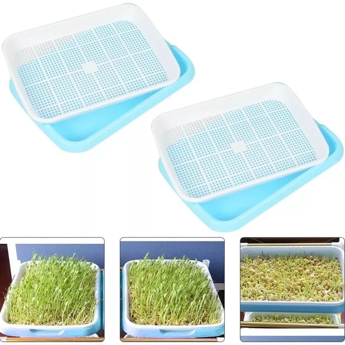 KUANGYE - 2 Bandeja Microgreens Germinador Almaciguera De Semilla