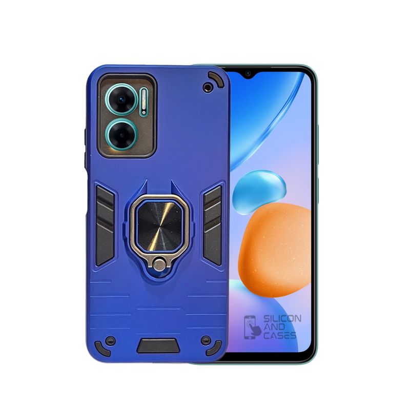 GENERICO - CARCASA PARA XIAOMI REDMI 10 5G AZUL ANTIGOLPE ANILLO