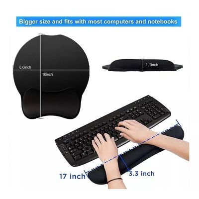 Imagen 2 del producto Almohadilla De Reposamuñecas Para Teclado Y Alfombrilla