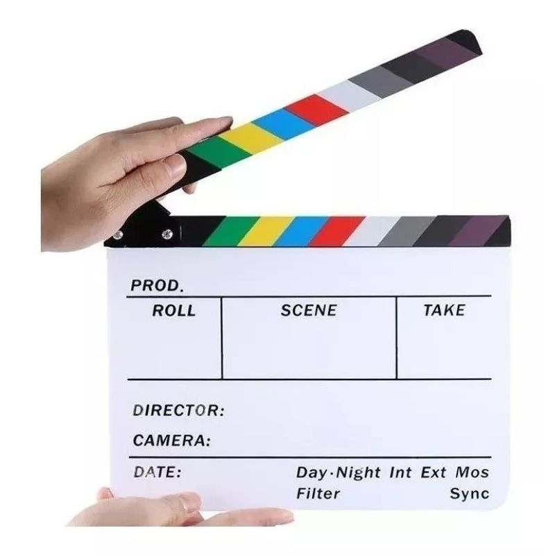 KUANGYE - Claquetas De Cine Panel Cine Peliculas Claqueta Cine 30x245cm