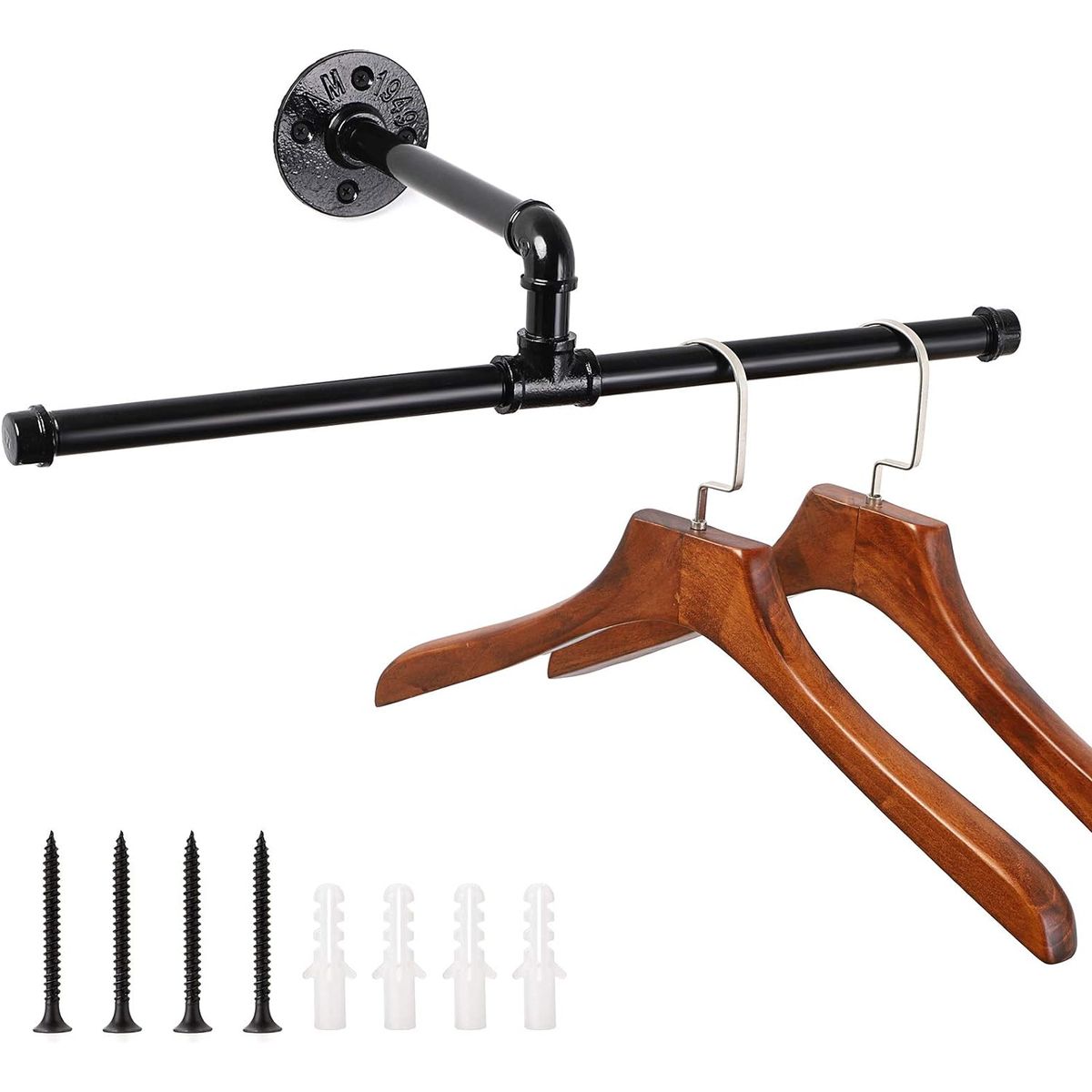 YAYKO - Perchero Tubería Industrial Exhibidor De Ropa Metálico