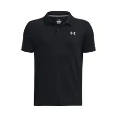 UNDER ARMOUR - Polo Golf Performance Negro Niño