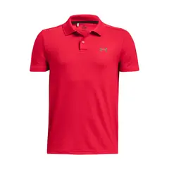 UNDER ARMOUR - Polo Golf Performance Rojo Niño