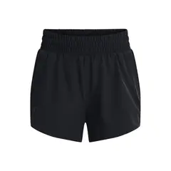 UNDER ARMOUR - Short Training Flex Woven 7.5Cm Negro Mujer
