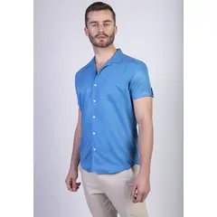 NEW MAN - Camisa Knowsley Azul