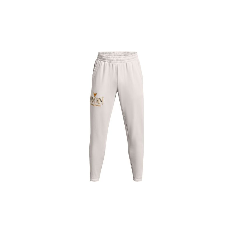 UNDER ARMOUR - Pantalón Train Fleece Project Rock Blanco Hombre UNDER ARMOUR