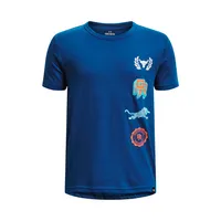 Polera manga corta Project Rock niño Azul