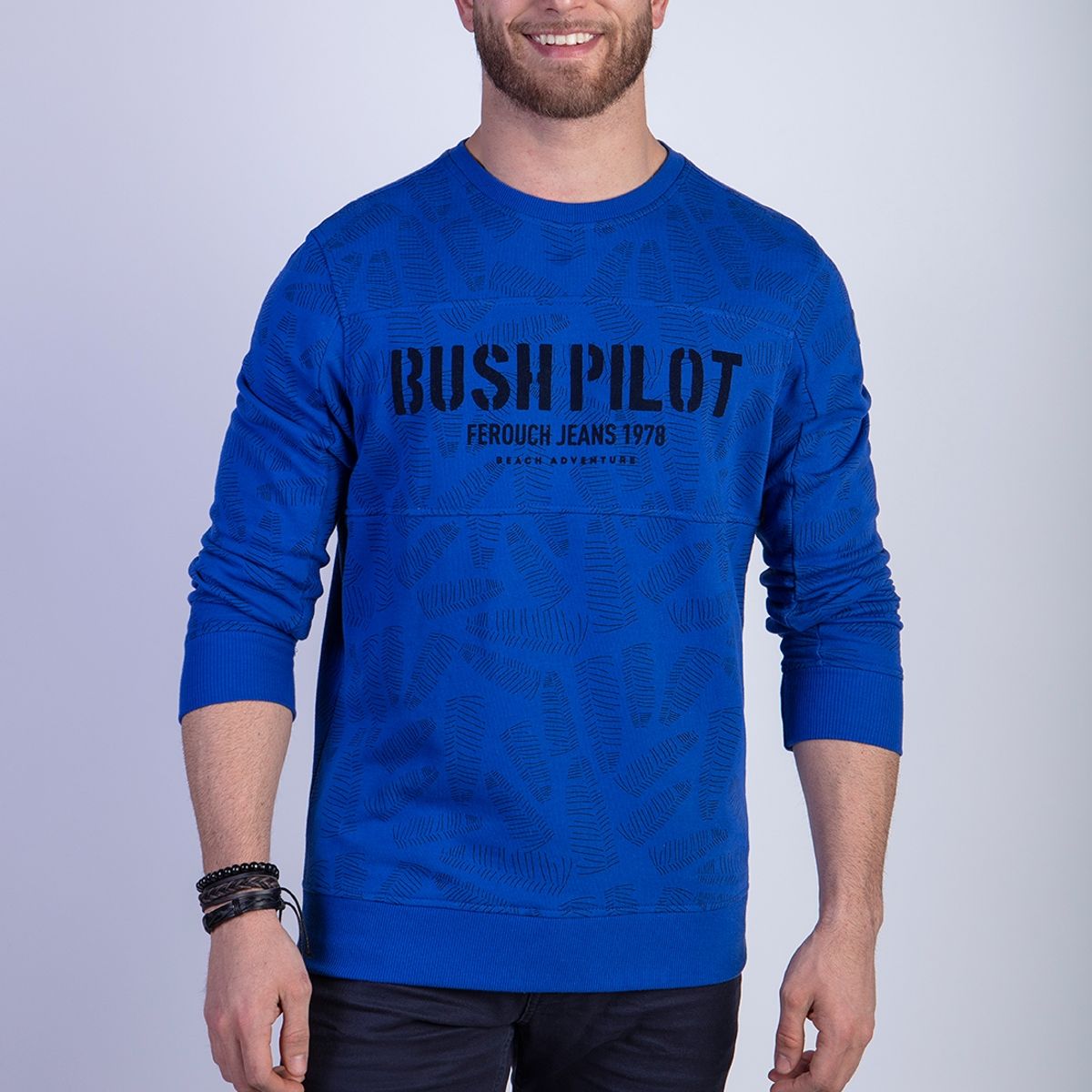 FEROUCH - Polerón Hawai Azul Ferouch